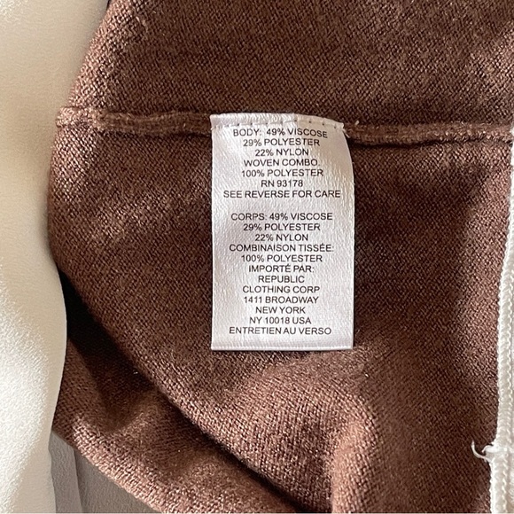Truth Brown Preppy Sweater Cropped Layered‑Look Top Clueless Medium - Picture 7 of 8